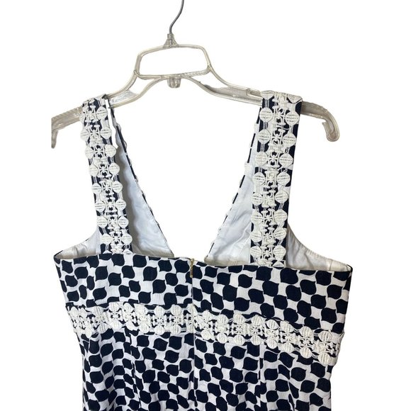 NWT Trina Turk Size 14 Secret Sheath Party Dress Lace MSRP$298 USA Black/White - Picture 12 of 15